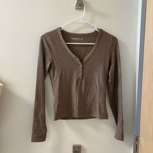 Abercrombie Long-Sleeve Luxe Cozy Henley